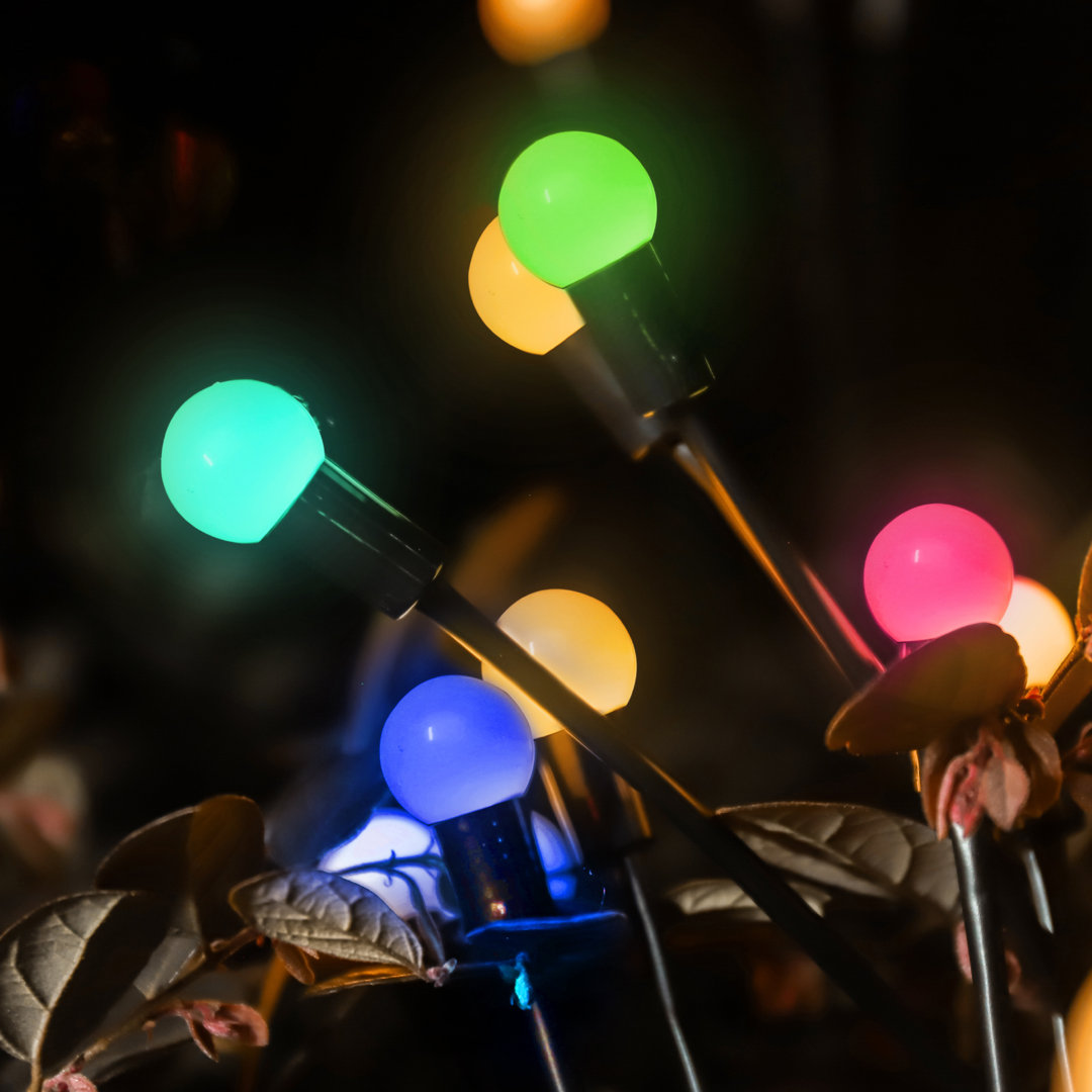 8 Head Solar Powered Garden Swaying Lights - Swaying When Wind Blows, Pathway Light (Set of 2) HEDAQI