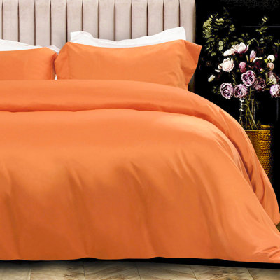 3 Pieces Duvet Cover Set, Satin Comforter Cover Set with Hidden Zipper Design - NTBAY