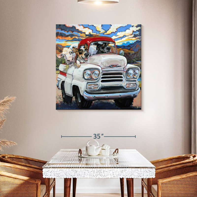 Ketti Cattle Drive, 39" H x 39" W