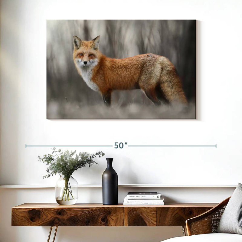 Brampt Charming Red Fox, 26" H x 39" W
