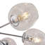 Lustre linéaire moderne Spoutnik à 6 lumières Gethro