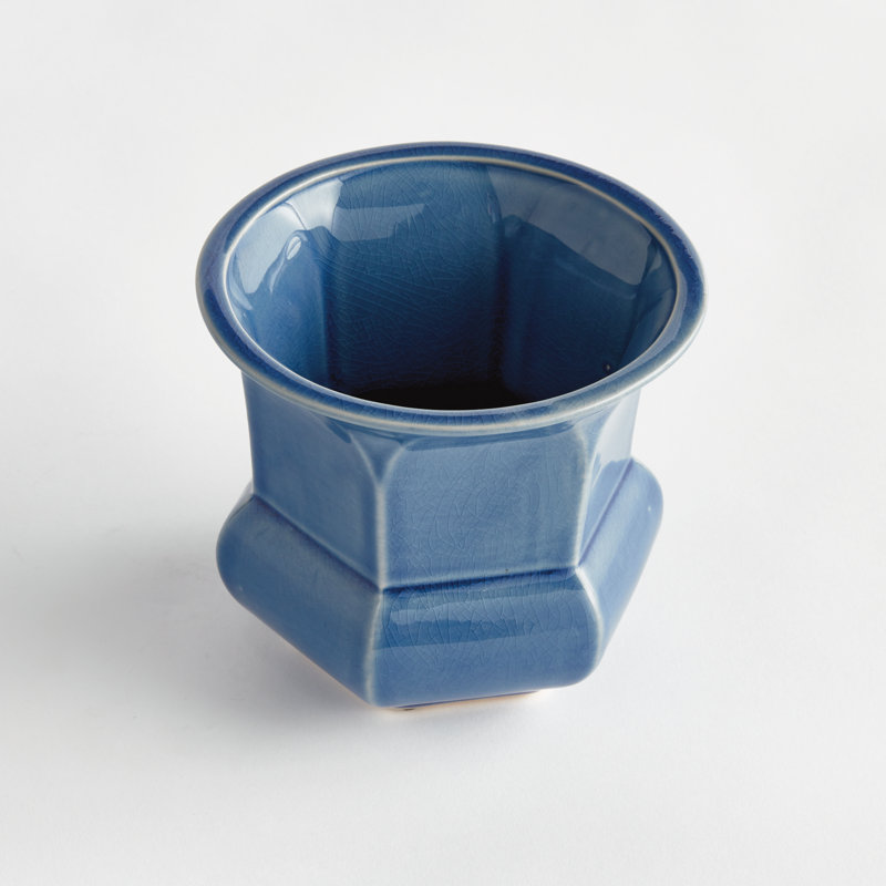 Conservatory Handmade Ceramic Planter, Blue