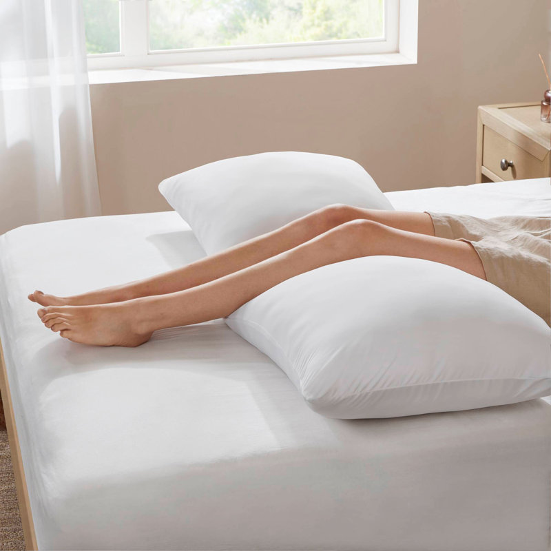 1- Piece 11.8" Dia. X 17.25" H Cooling Body Pillow, White