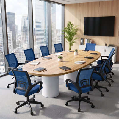 Set of 10 Ergonomic Mesh Office Chair, Rolling Desk Chair with Adjustable Height and Lumbar Support, 330lbs Capacity
