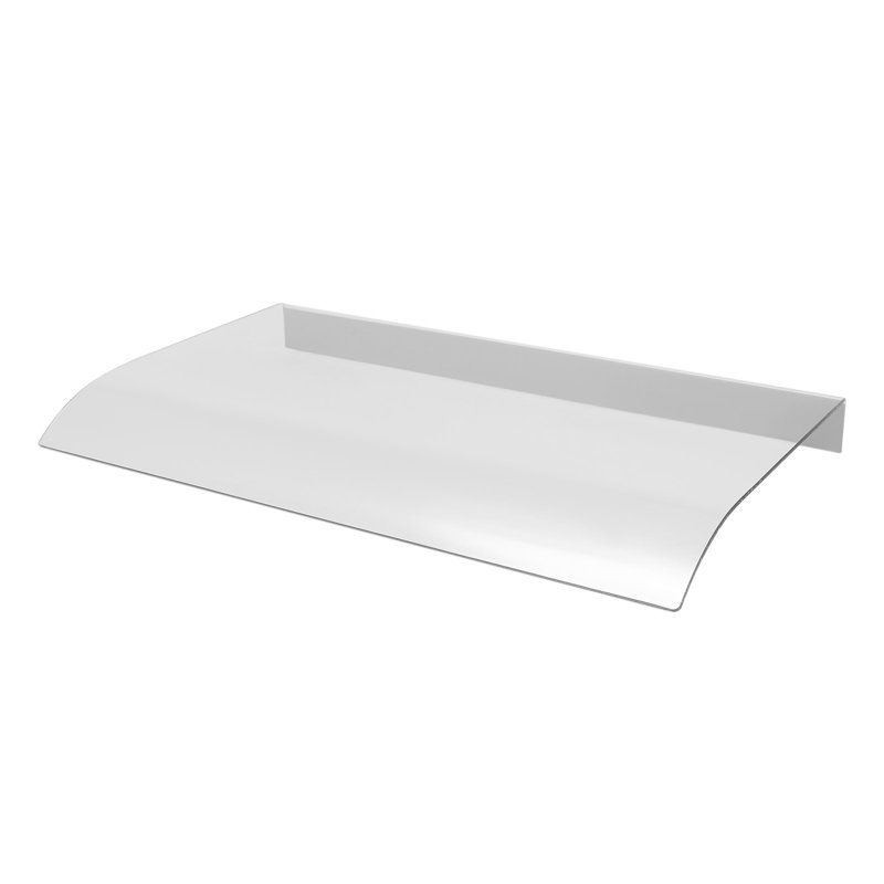 Auvent de fenêtre incliné en transparent, H 2 po x l 23,6 po x P 15,7 po, Transparent