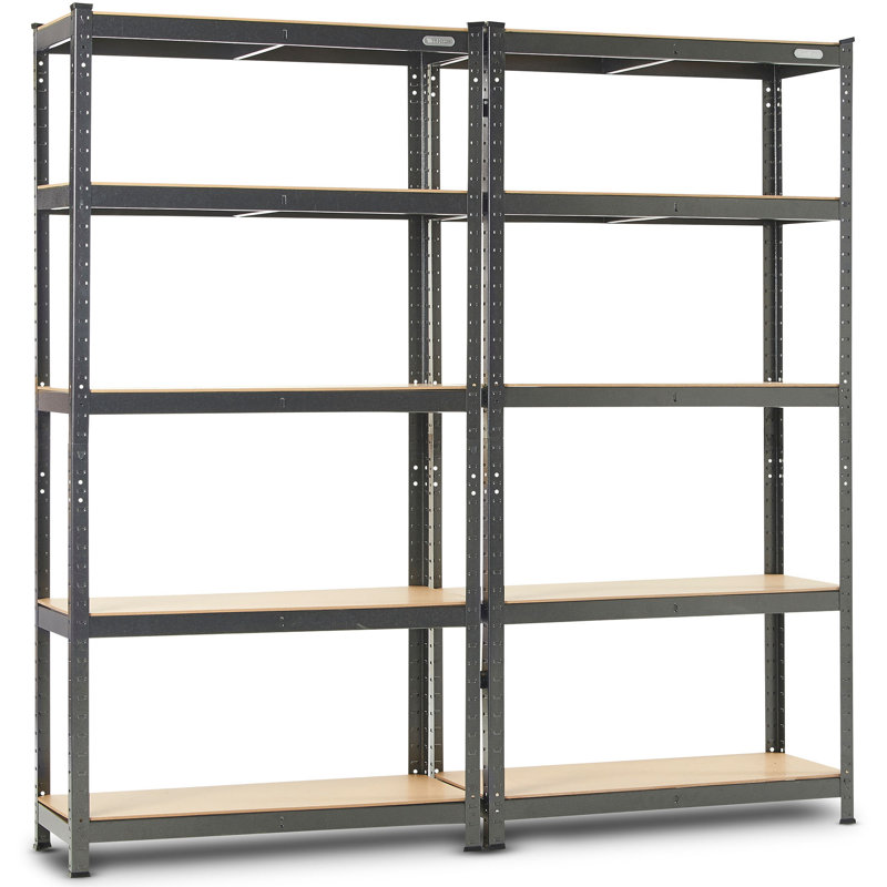 90cm W Steel Height -Adjustable Shelving Unit