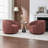Aunna Upholstered Swivel Barrel Chair-2064268256
