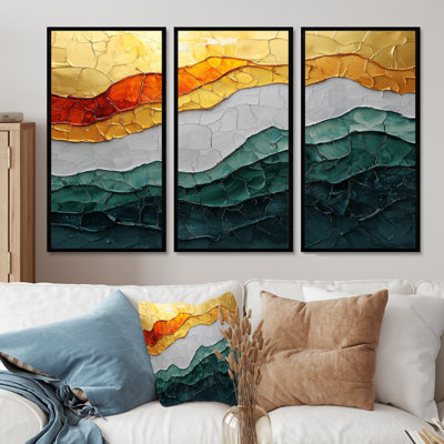 Drift Of Transitional Passage Of Time I - Transitional Wall Art - 3 Panels