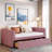 Upholstered Daybed With Ergonomic Design Backrest And 2 Drawers-274623493