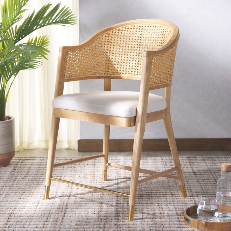 Tabouret de comptoir 22,91 po, Naturel, Tabouret de bar (siège d'une hauteur de 26,81 po)