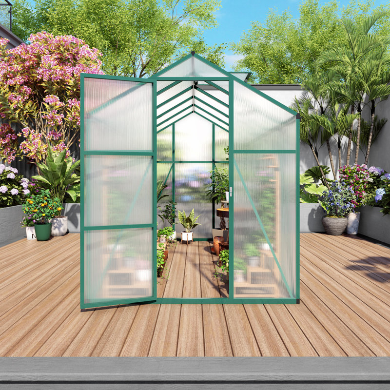 Serre en polycarbonate 6 x 10 pi