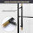 Puente 64" W x 78" H Single Sliding Shower Door in Matte Black