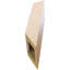 Attelle de genou traditionnelle en faux bois de cèdre brut Timberthane, l 5 po x P 8 po x H 12 po, brun clair apprêté-88135705