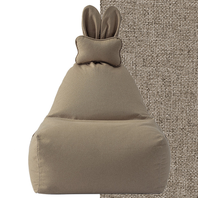 Canapé simple et mignon, H 33,46 po x l 29,52 po x P 32,28 po, Mélange de lin jaune