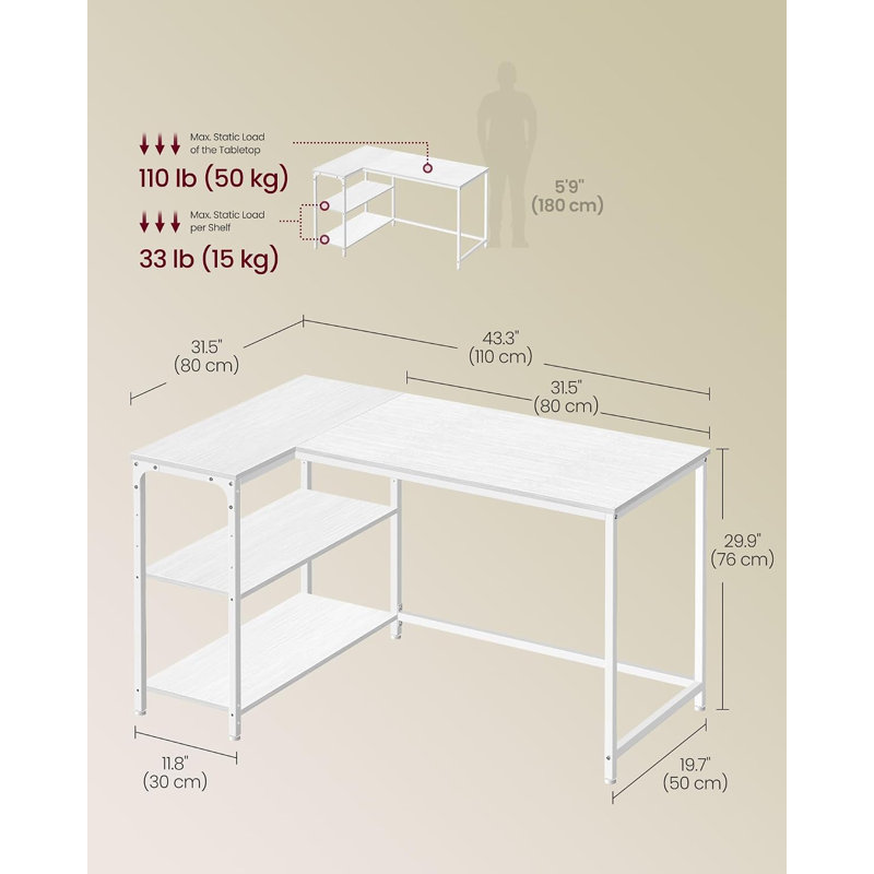 L-Shaped Computer Desk