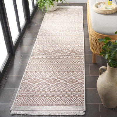 Tapis orange / beige Wicker 152