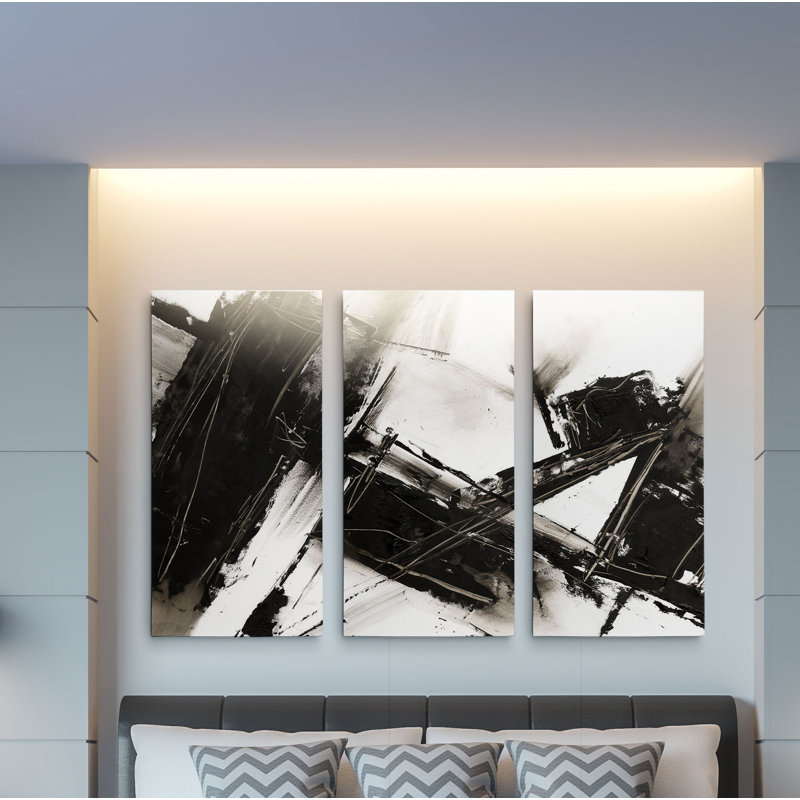 3 - Pieces, 40" H x 60" W x 1.5" D