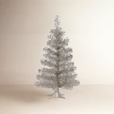 The Holiday Aisle® Silver Tinsel Tree