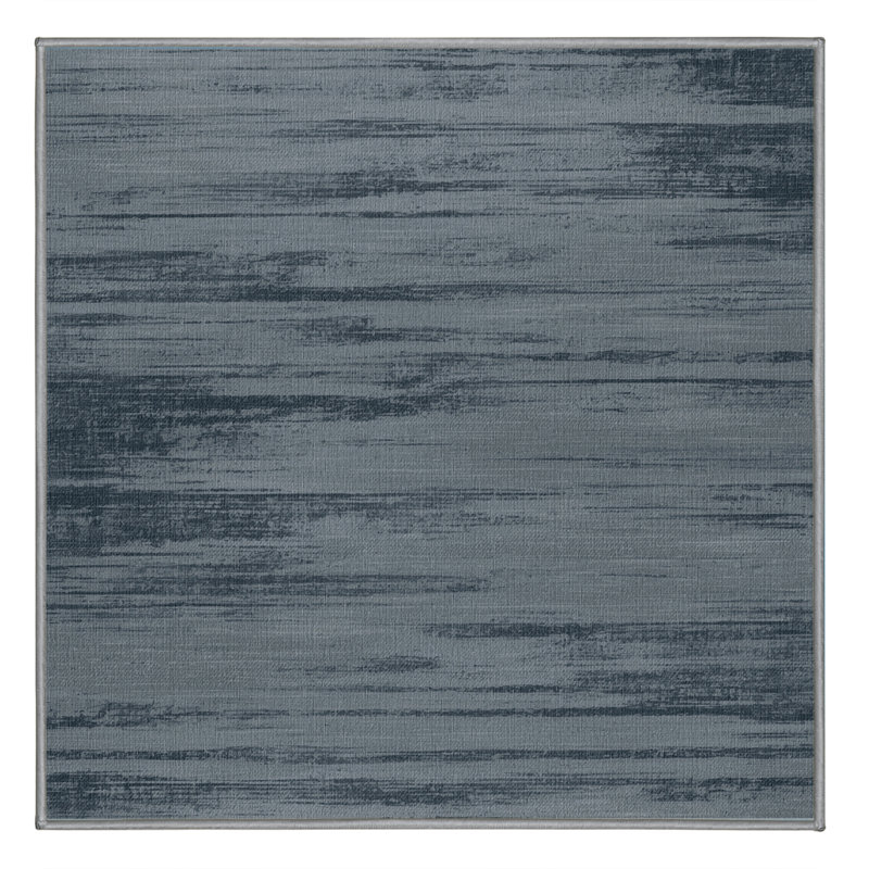 Tapis abstrait gris lavable à la machine, Carré 4 pi