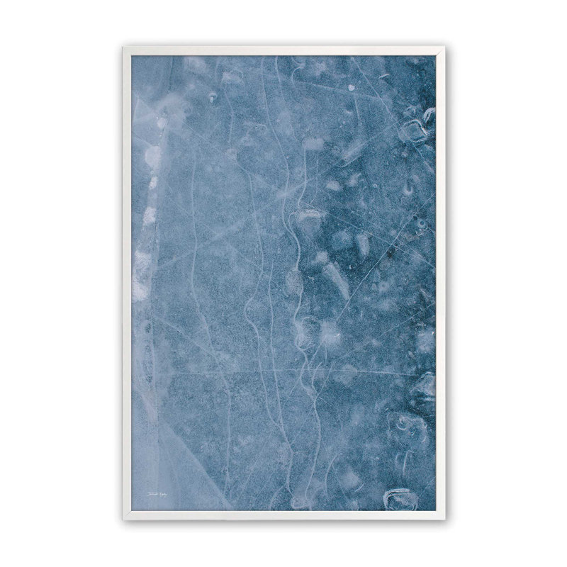 «Ice Study No. 2» par Jennifer Rigsby, reproduction d'art, 32 W x 48 H, Framed Print, White