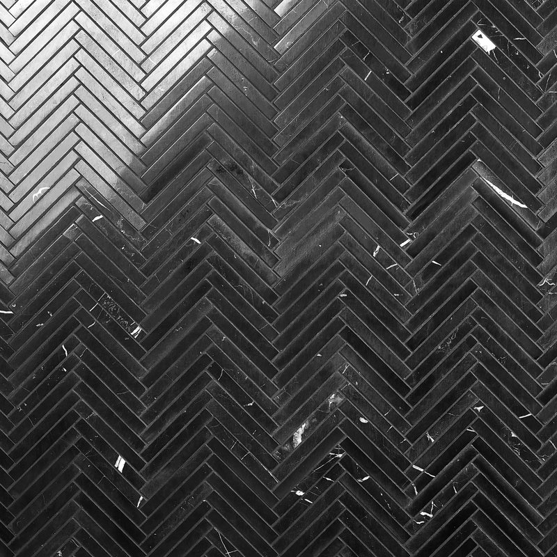 Natural Stone 11 in. x 11.61 in. Polished Marble Herringbone Mosaic Floor & Wall Tile (0.89 Sq. Ft. / Sheet)