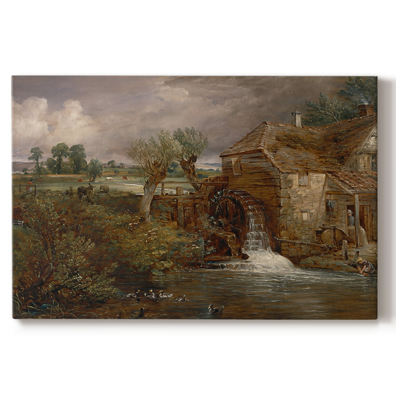 Parham Mill, Gillingham-John Constable-Gallery, toile tendue-c. 1826, 24 x 36
