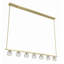 Lustre rectangulaire moderne à 7 lumières
