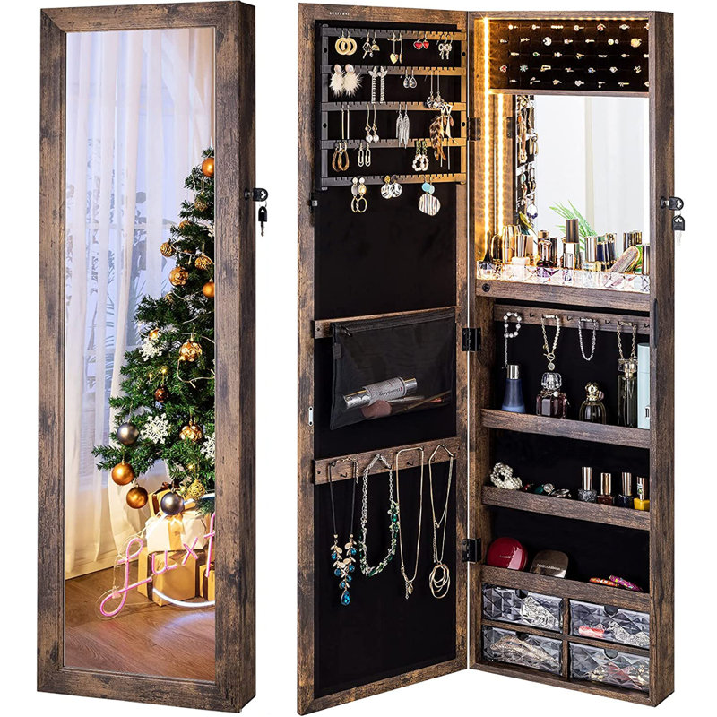 Armoire à bijoux, Brun rustique