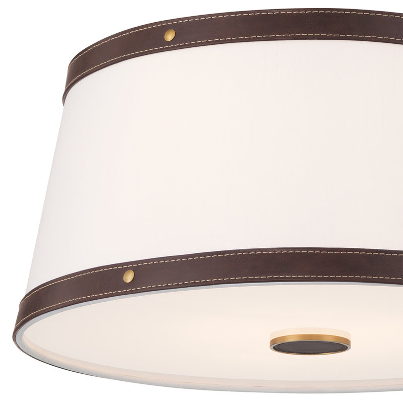 Libby Langdon Armetrice 17'' Luxe Gold Flush Mount, Gold