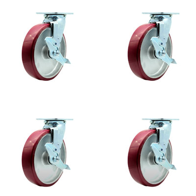 Poly on Aluminum Caster