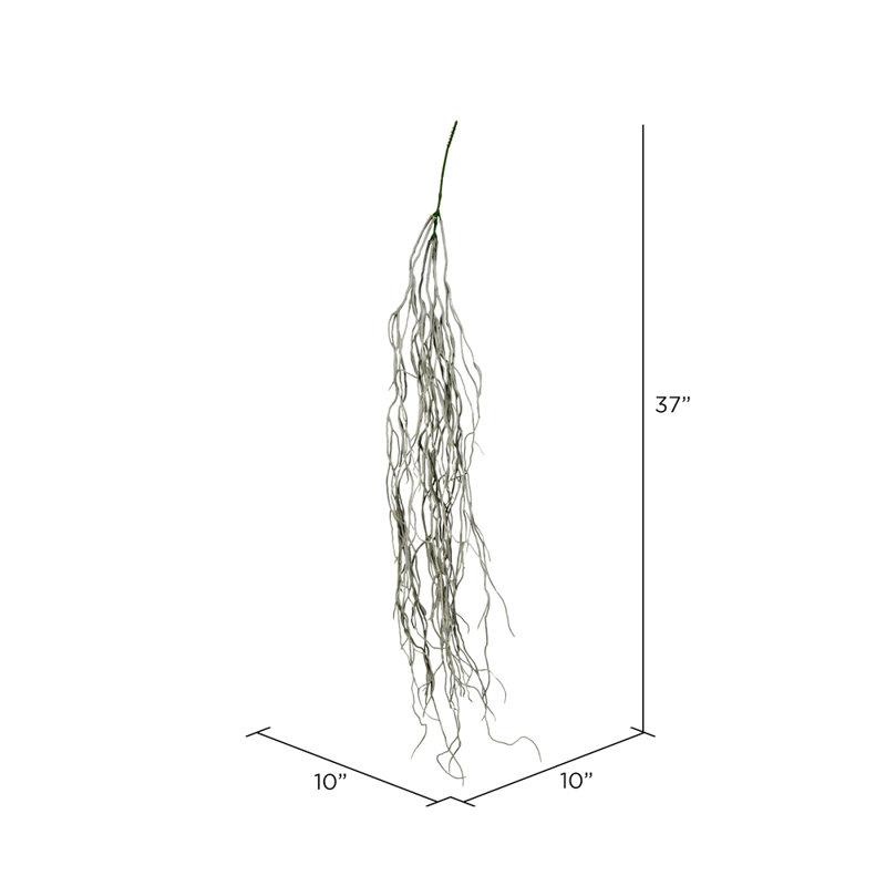 Plante grasse artificielle de 37 po, gris
