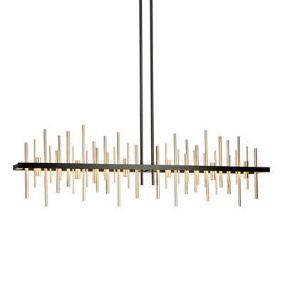 Luminaire suspendu linéaire à 1 lumière DEL pour ilot de cuisine Cityscape