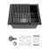 18" L x 16" W Undermount Granite Composite Quartz Kitchen Sink Rectangular Single Bowl Bar Prep Sink