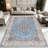 1PC Vintage Floral Medallion Persian area rugs for Living Room, Soft, All seasons, Easy-maintain, Washable Indoor mat, Farmhouse suitable for dining room, bedroom, entryway, home office, hallway, patio, Home Decor, Outdoor Decor.-800000384