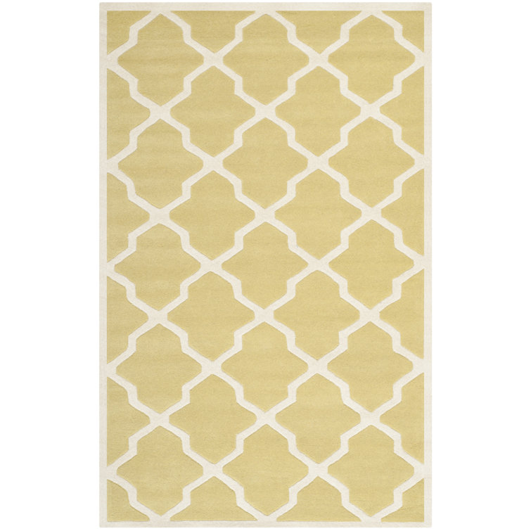 Terral Geometric Wool Hand Woven Area Rug