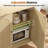 Sideboard Buffet Cabinet With Storage, Fluted Arched Storage Cabinet With Adjustable Shelf, Wooden Modular Coffee Bar, Modern Console Table For Living Room Kitchen Dining Room Entryway, Natural-1742158502