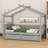 Wooden House Bed With Drawers-1776030102