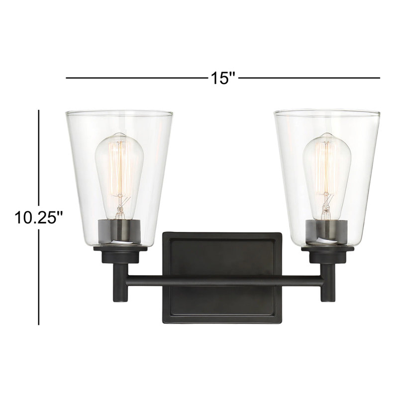 Ledet 2 - Light Dimmable Vanity Light, Matte Black