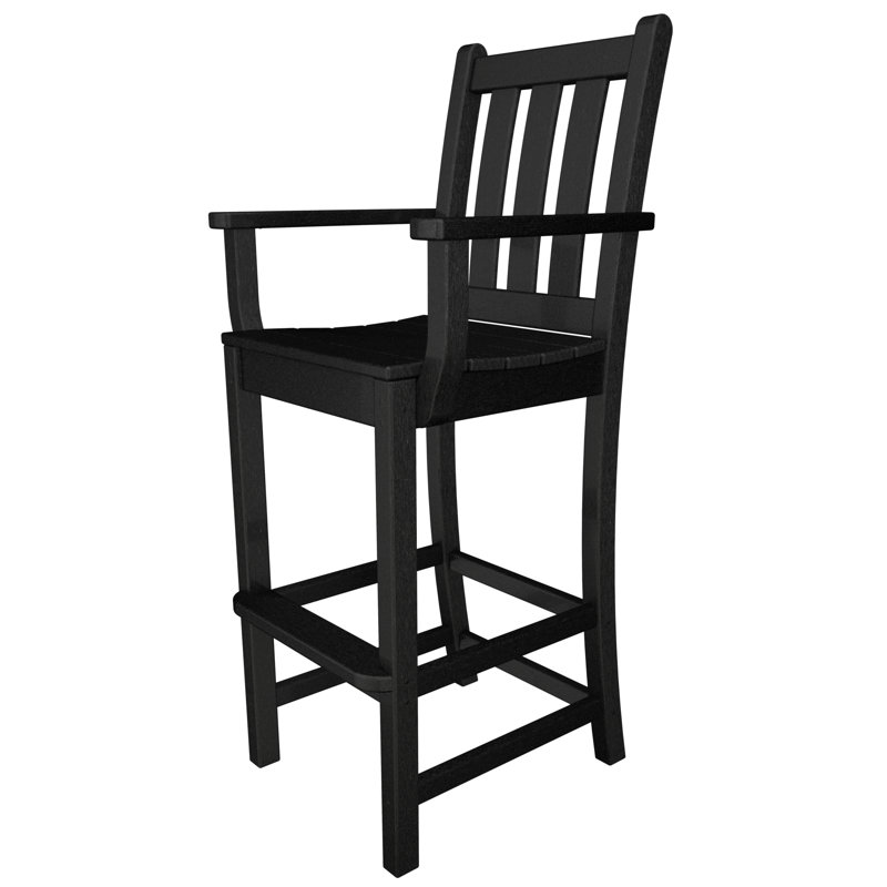 Chaise de bar Lakeside POLYWOOD, Noir