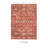 Washable Red and Ivory Machine Woven Area Rug-658139150