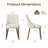 High Back Dining Chair with Ergonomic Curved Back, Padded Seat & Solid Wood Legs-184991993