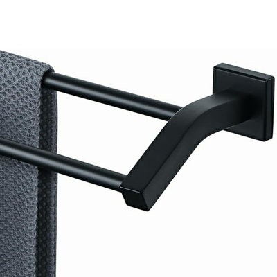Porte-serviettes double en acier inoxydable robuste de 20 pouces pour salle de bain SUS304