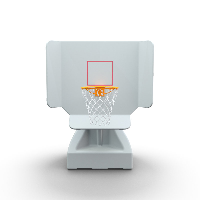 Panier de basketball extérieur en acier à hauteur réglable Varsity (balle incluse)