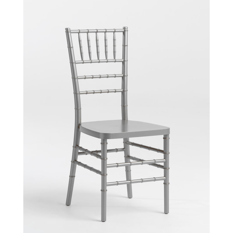 18'' H Stacking Side Chair, Silver