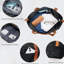 Ensemble de 6 valises rigides avec serrure TSA, ensemble de valise à roulettes 16/20/24/28 pouces avec sac de voyage extensible et trousse de toilette imperméable, poignée réglable (noir et brun)