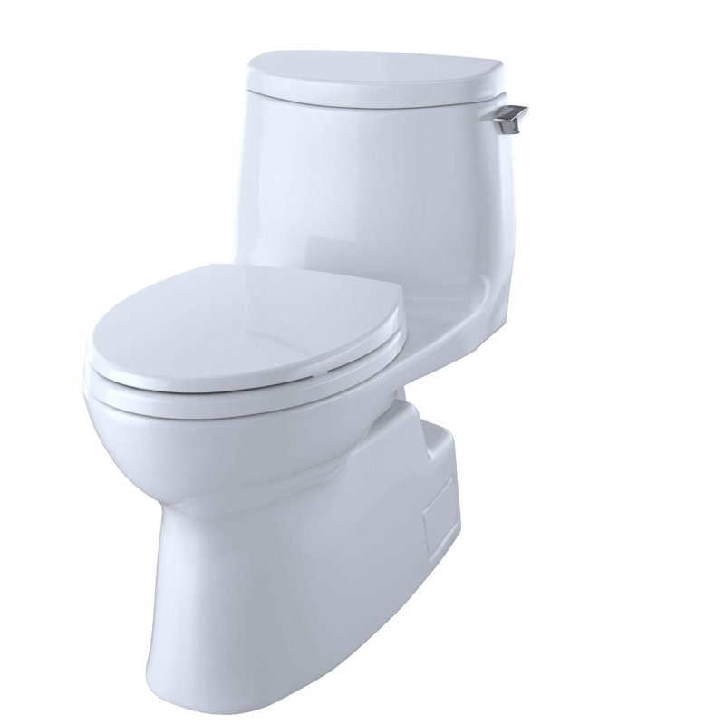 Carlyle® II 1 GPF Elongated One-Piece Toilet (Seat Included), Right-Hand, Cotton