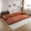 Canapé-lit convertible au sol avec conception modulaire, mousse à mémoire de forme haute densité et tissu polaire circulaire moelleux pour un confort et une flexibilité ultimes.-742197404