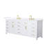 Beckett 84" Freestanding Double Bathroom Vanity with Quartz Top-1178985671-1178985668-1178985723