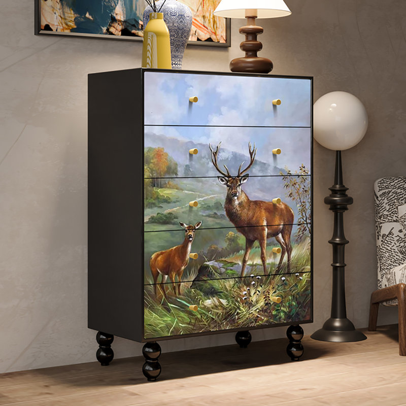 Armoire de rangement rétro à fonctions françaises