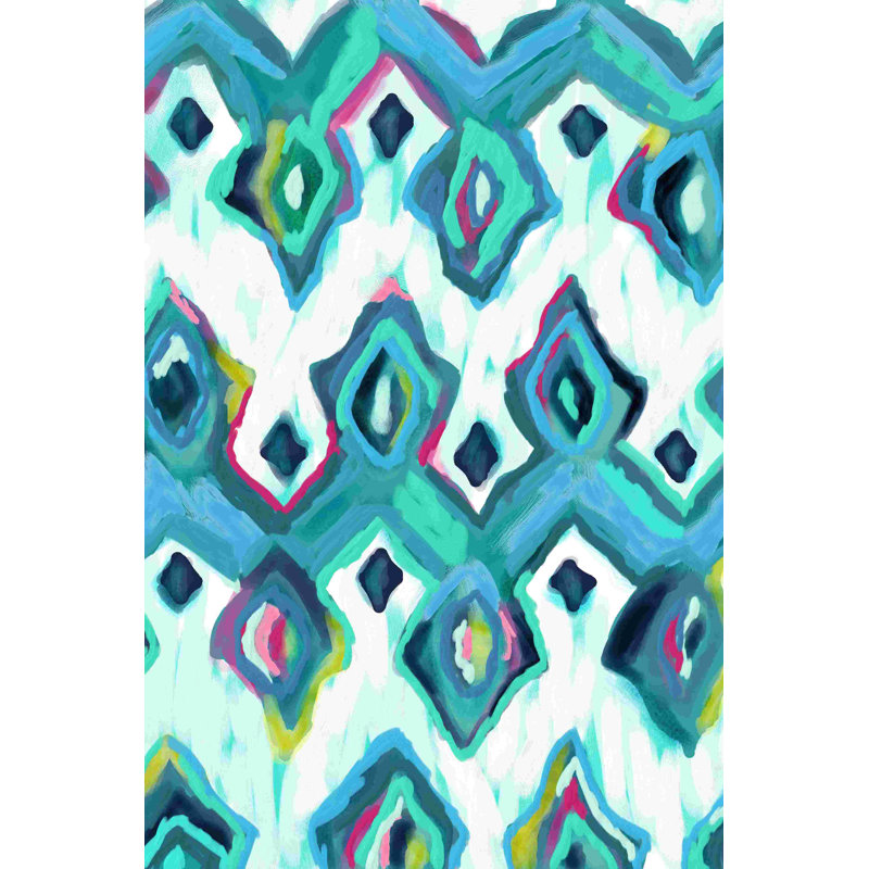 Painty Pattern 2 - Peinture sur toile tendue, H 18 po x l 12 po